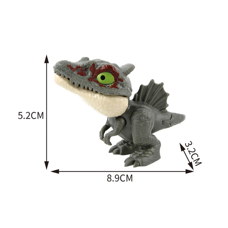 Dinosaure jurassique Triceratops tyrannosaure, modèle de jouets pour enfants, dinosaures créatifs pour mordre les doigts, jouet interactif, cadeau pour garçon