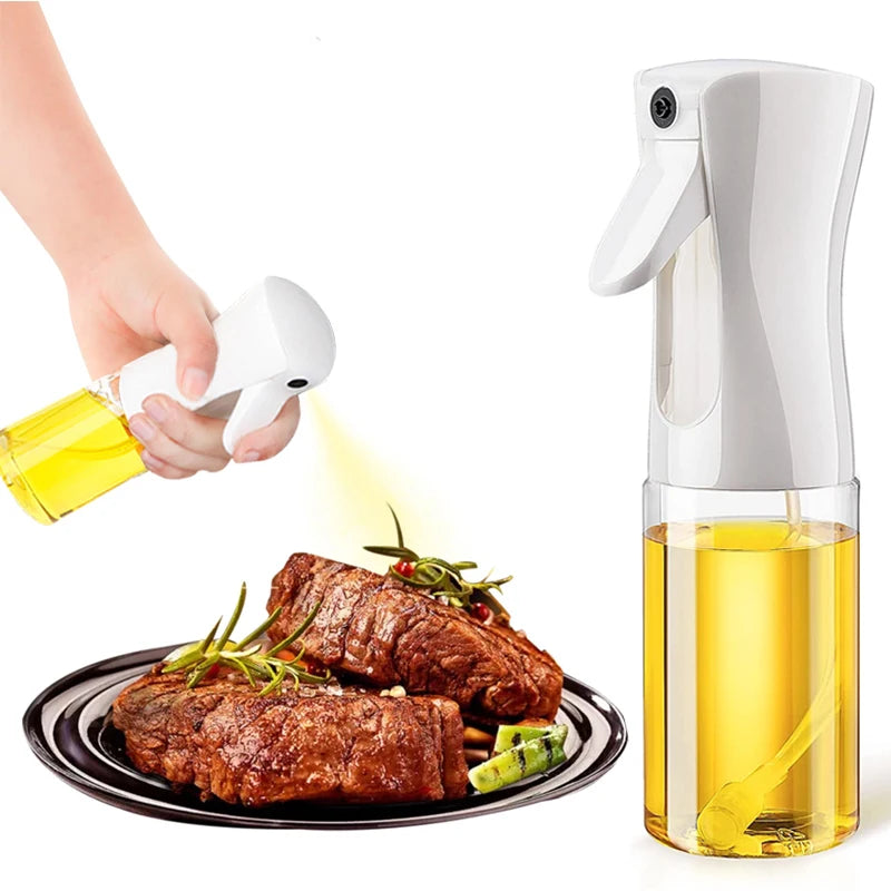 Bouteille de pulvérisation d'huile d'olive pour barbecue, pulvérisateur d'huile d'olive en plastique, bouteille vide, bouteille de vinaigre ou brosse à huile, 200/300/500ml