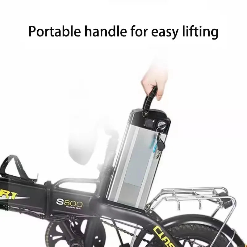 Batería de litio tipo "Silverfish" universal Express de gran capacidad de 36 V y 15 Ah-20 Ah-30 Ah para motocicleta eléctrica, bicicleta plegable, para llevar