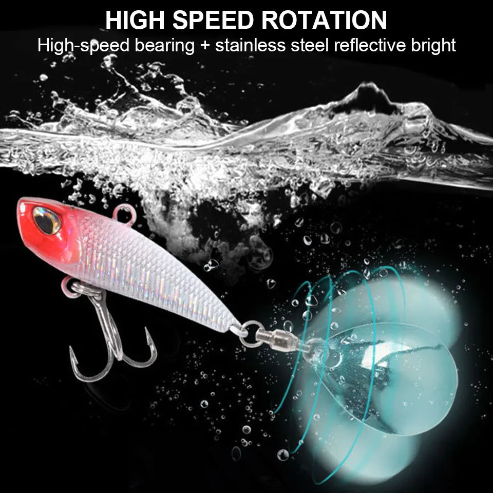WALK FISH 7g 11g 15g 21g Spinner appât métal VIB leurre de pêche queue rotative Vibration paillettes japon Wobbler pêche à la traîne appât Pesca