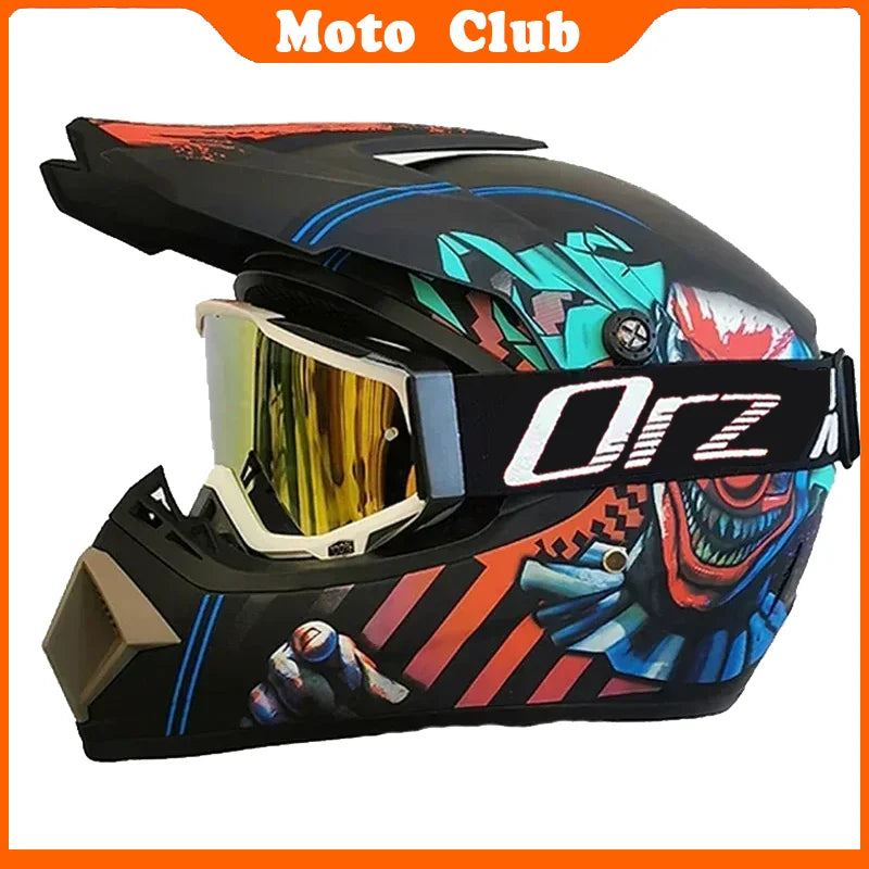 Professional Motorcycle Helmet Motocross Off-Road Protective Helmet Children's Off-Road Helmet Capacete De Motocicleta Goggles Gifts