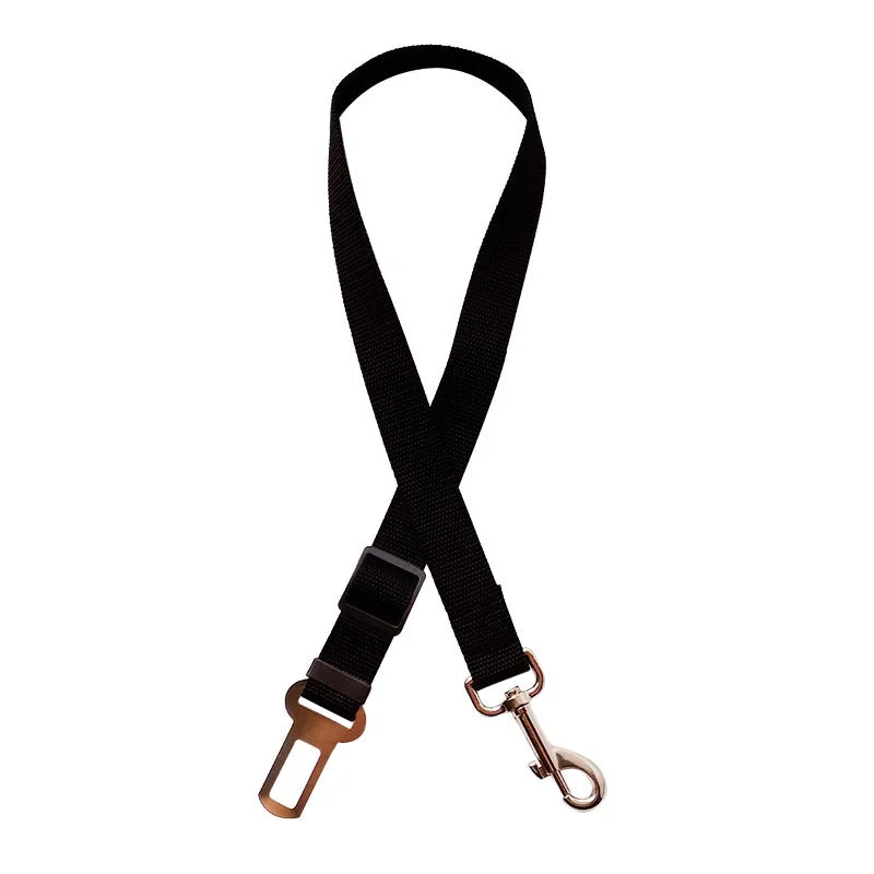 Accesorios ajustables para perros, cinturón de seguridad para mascotas, gatos, perros, asiento para mascotas, arnés de vehículo, clip de plomo, palanca de seguridad, collares de tracción para perros