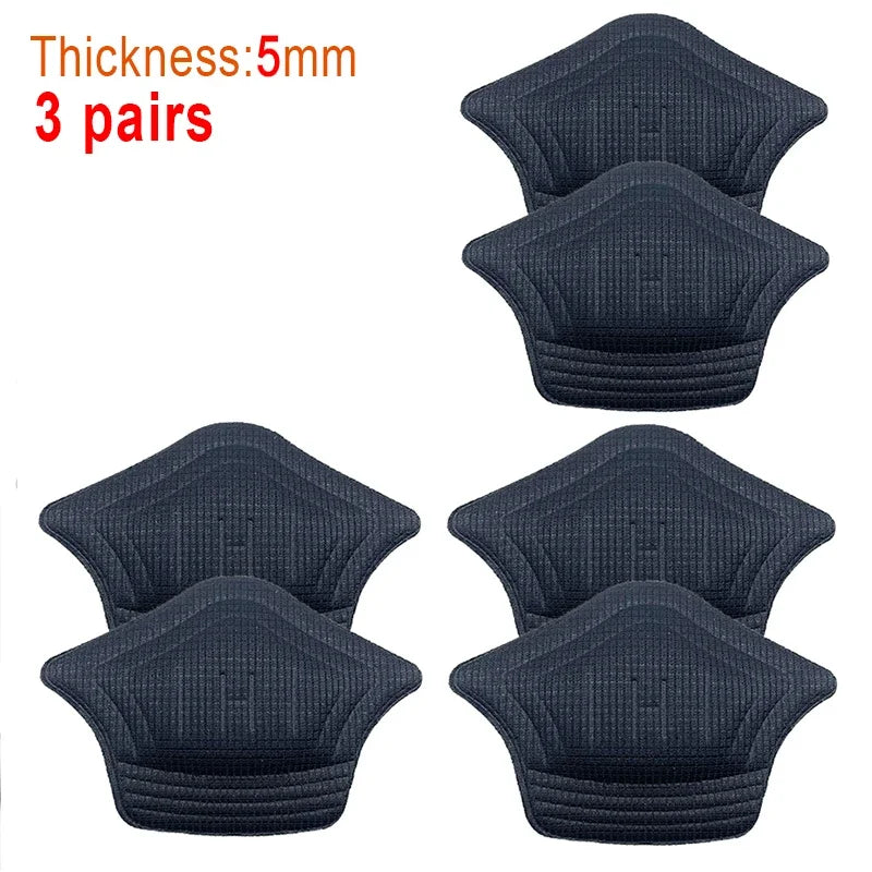 Semelles intérieures Patch coussinets de talon pour chaussures de Sport, autocollant arrière, taille réglable, anti-usure, coussin de pieds, insertion de semelle intérieure, 3 paires/6 pièces