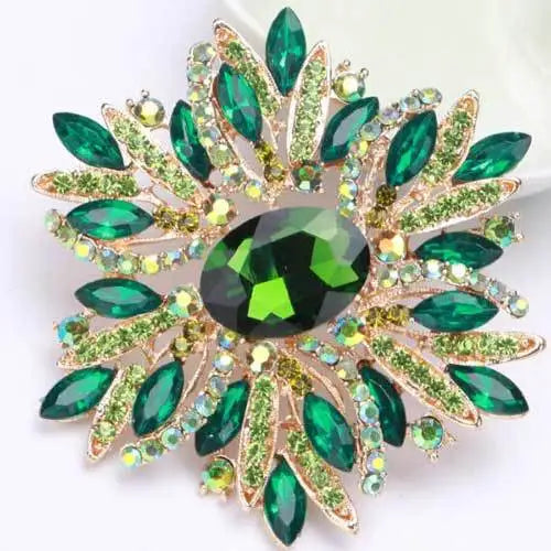 European and American Brooch, Trendy Style, Metal Alloy, Pearl, Rhinestone, Flower, Oil Drop, Corsage for Women