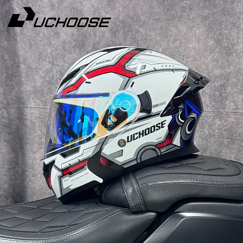 Casque de moto DOT de haute qualité quatre saisons course de Motocross modulaire rabattable hommes femmes casque tout-terrain casque gratuit