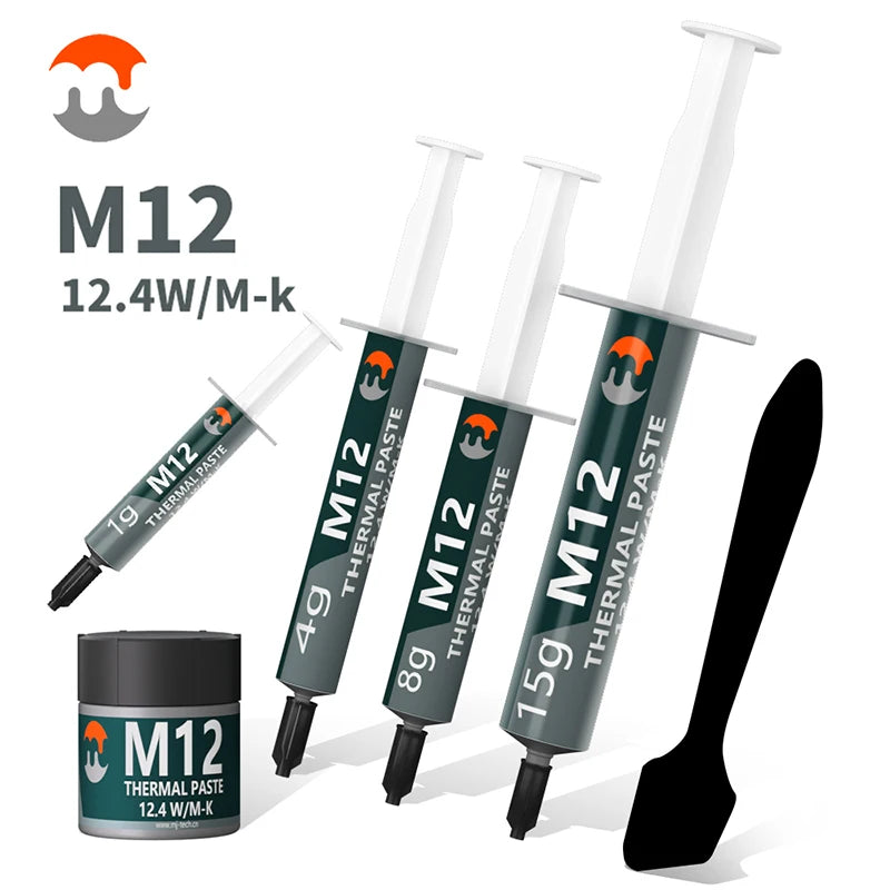 Pasta térmica MJ Performance, grasa térmica conductora 12.4 W/MK 1/4/8/15/30g para juegos de PC, PS5, refrigeración de CPU y GPU
