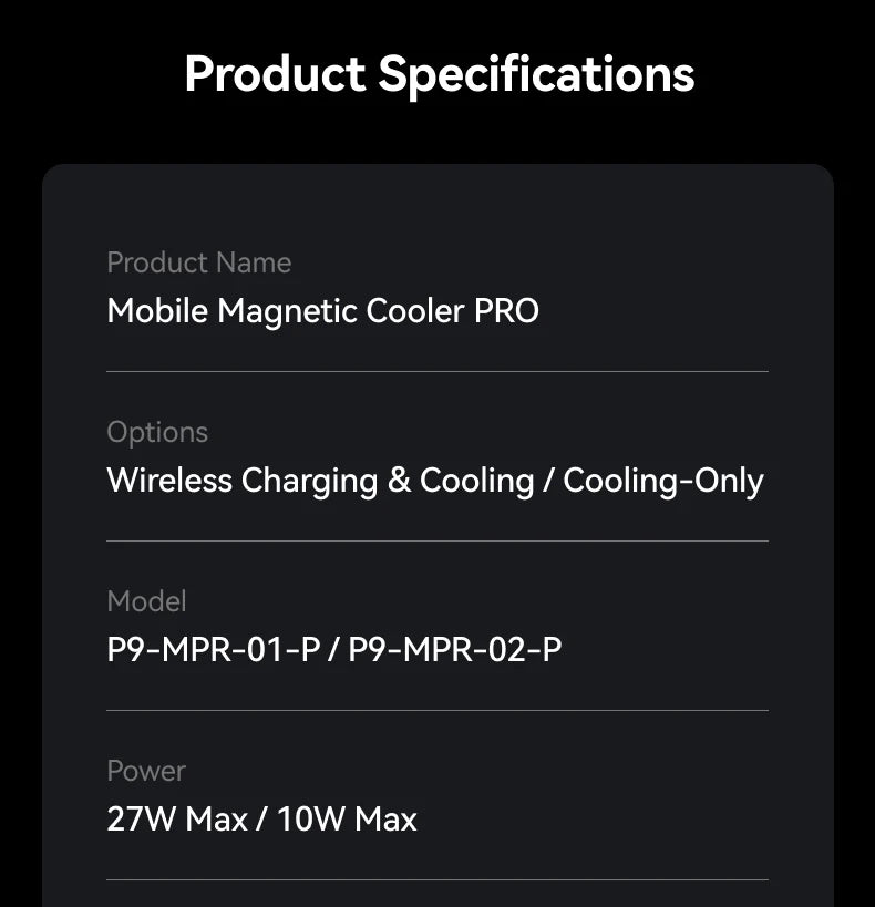 Radiateur Magnétique Smartphone — Dissipateur Thermique Portable, Refroidissement Rapide