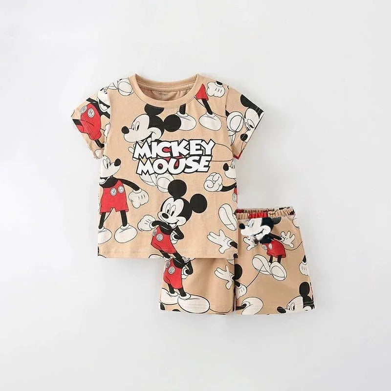 Tendance décontracté 2 pièces/ensembles pour filles garçons T-shirt + Short survêtements bébé été à manches courtes tenue nouveau Costume de mode