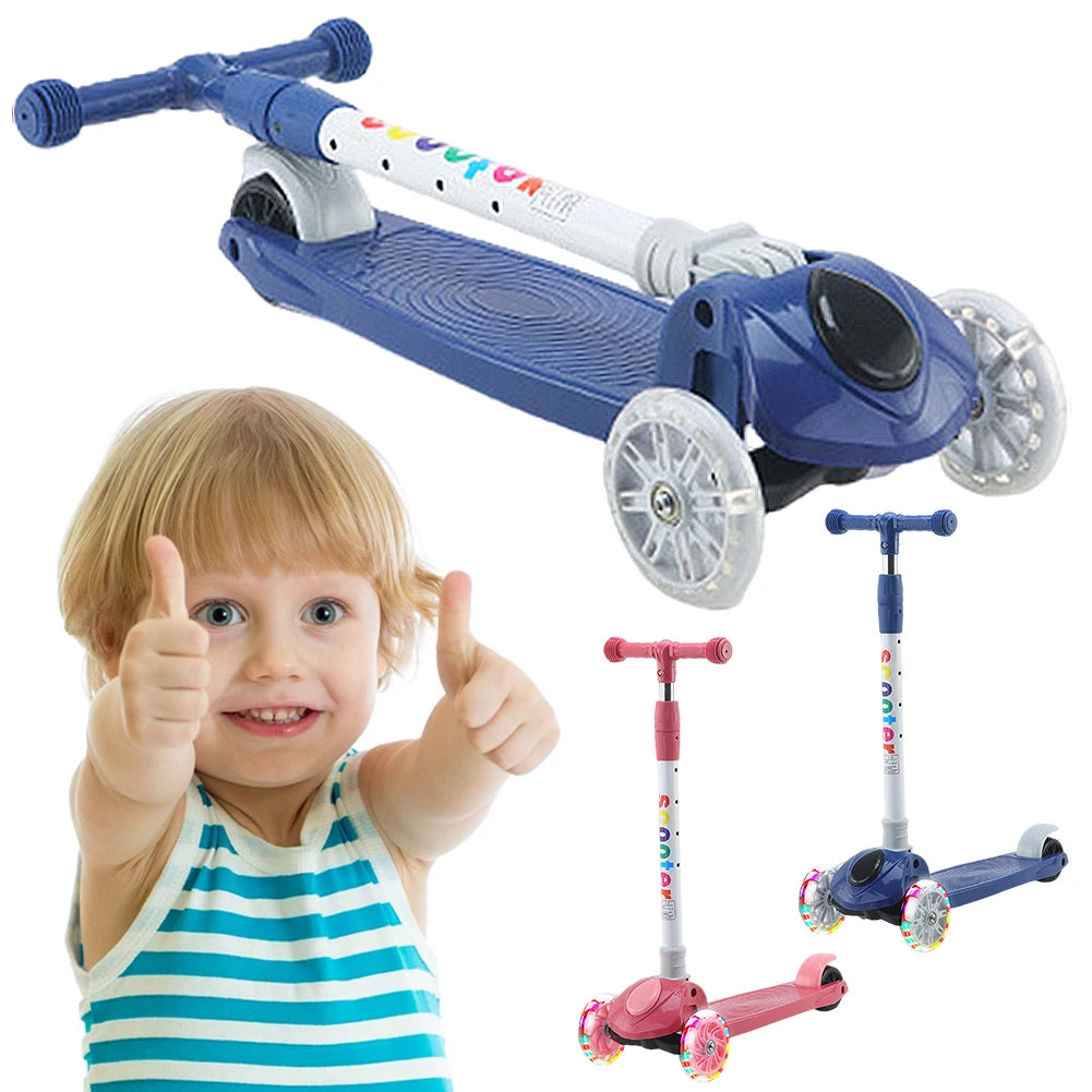 Trottinette Enfant Roues Lumineuses Réglable — 3 à 10 Ans Décontracté