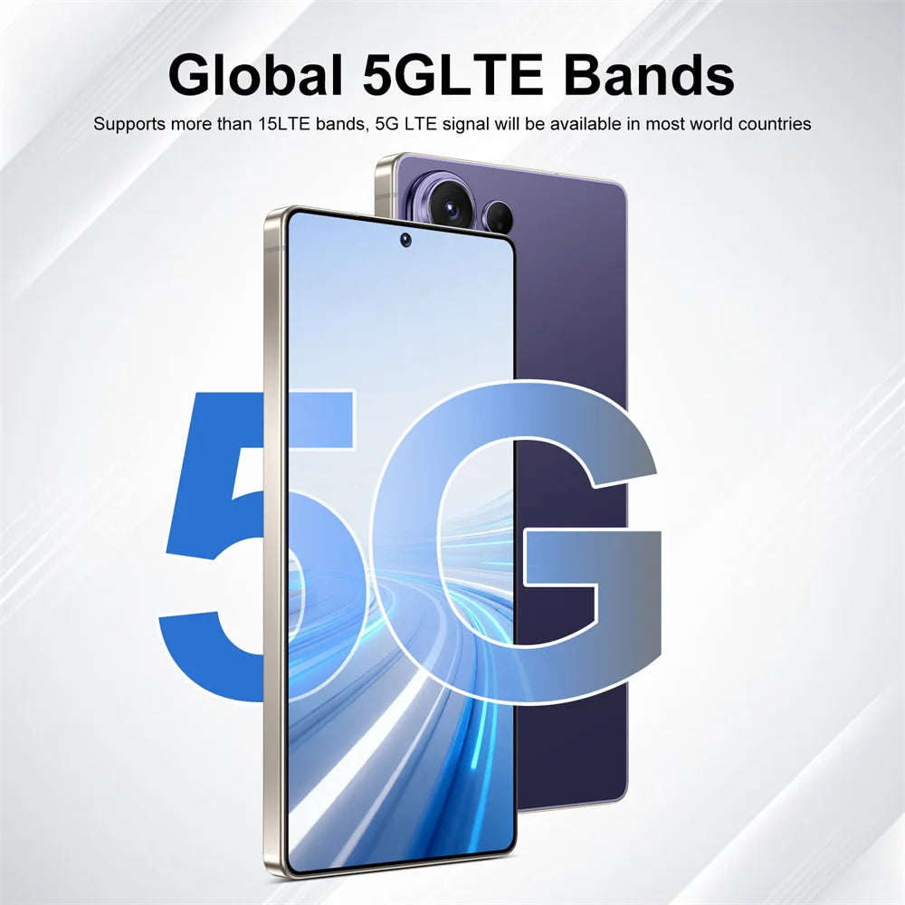Smartphone Original 2026 pour S26 Ultra 5G 7.3HD AI 8 cœurs Double SIM 16G+1TB Téléphone Portable Android Débloqué