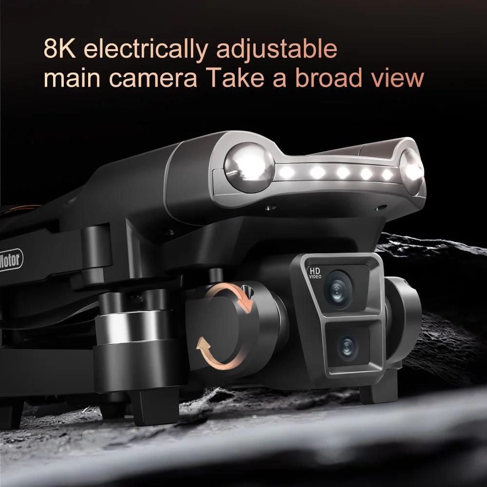 Drone GPS professionnel 4K/8K — double caméra HD, moteur brushless, 5G WiFi FPV, quadricoptère RC