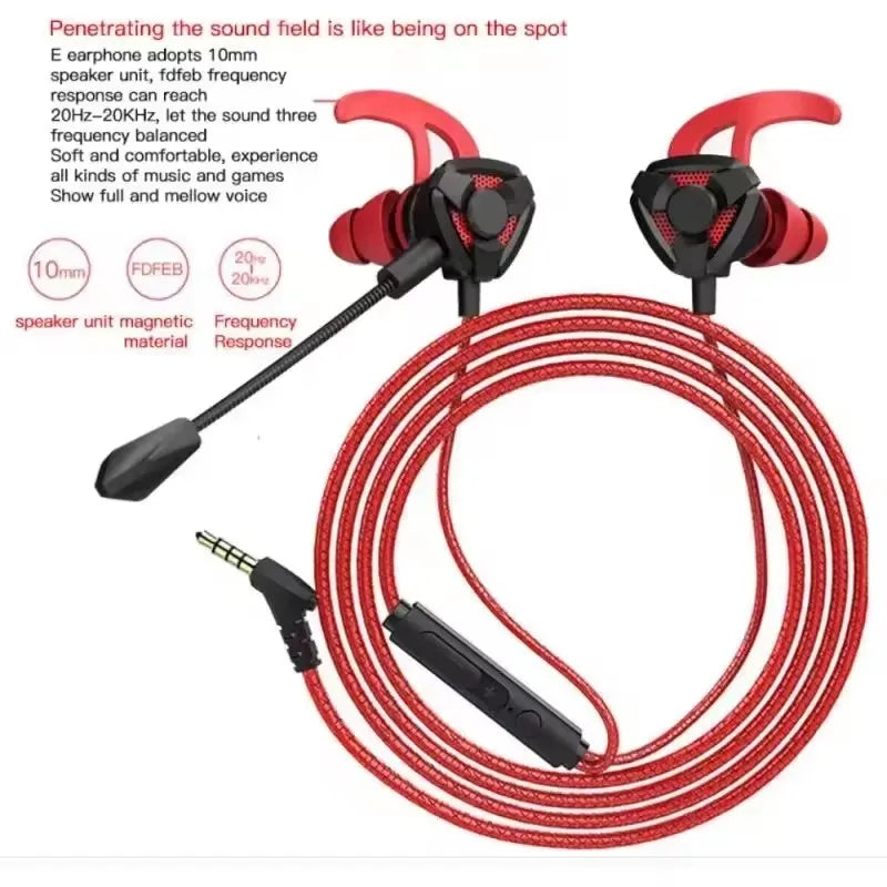 Auriculares para juegos, auriculares con cable, auriculares para juegos con micrófono para Pubg PS4 CSGO, auriculares universales para teléfono, tableta, portátil