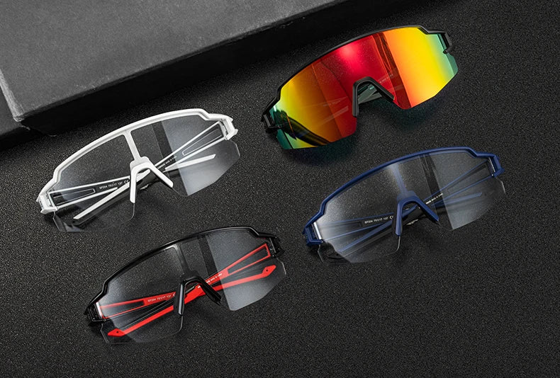 Lunettes de cyclisme photochromiques — vélo, sport extérieur, décoloration, VTT, route