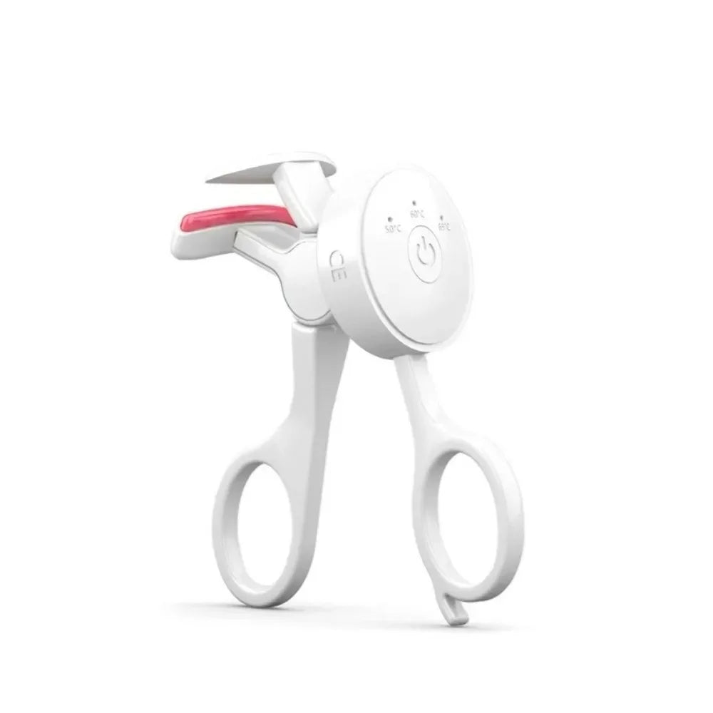 Heated Eyelash Curler, Frameless, Intelligent Temperature Control, Long-lasting Curling Device, Rechargeable