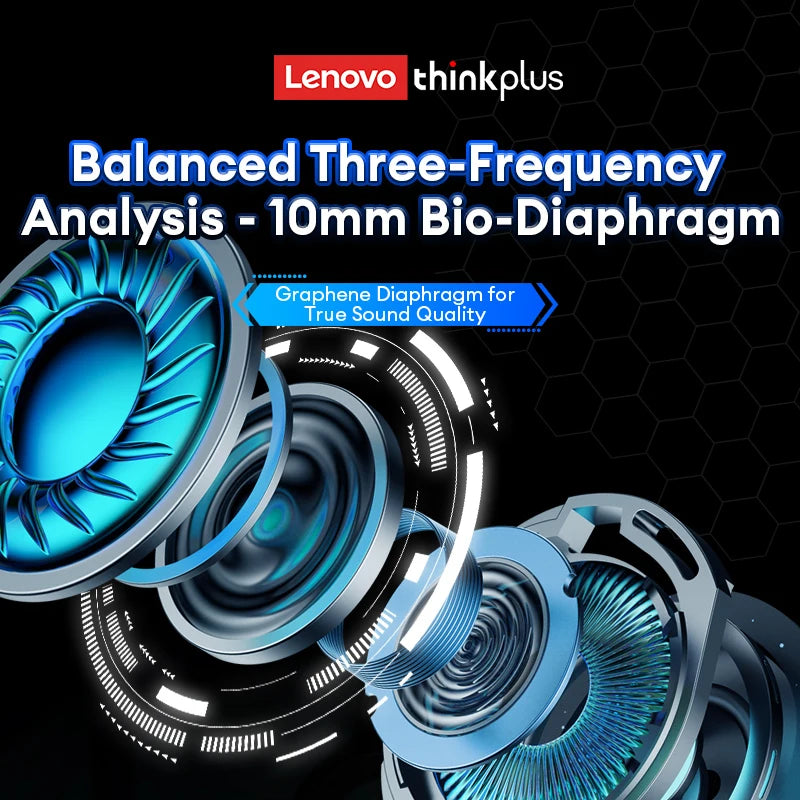 Auriculares inalámbricos Lenovo GM2 Pro Bluetooth 5.3 para juegos, baja latencia, modo dual, música, auriculares deportivos intrauditivos con micrófono