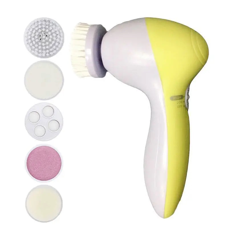 5-in-1 electric facial cleanser, face cleansing brush, washing machine, spa, skin care, massager, blackhead remover, facial cleansing tools