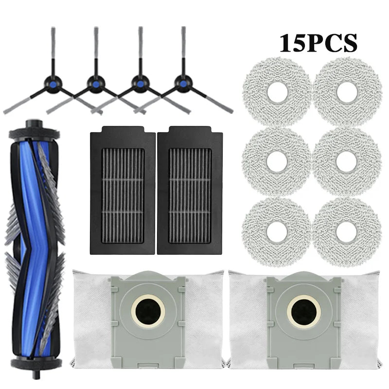 ECOVACS T50 PRO OMNI / T50 OMNI Robot Vacuum Cleaner Spare Parts Main Side Brushes Mop Cloths HEPA Filters Dust Bags Accessories