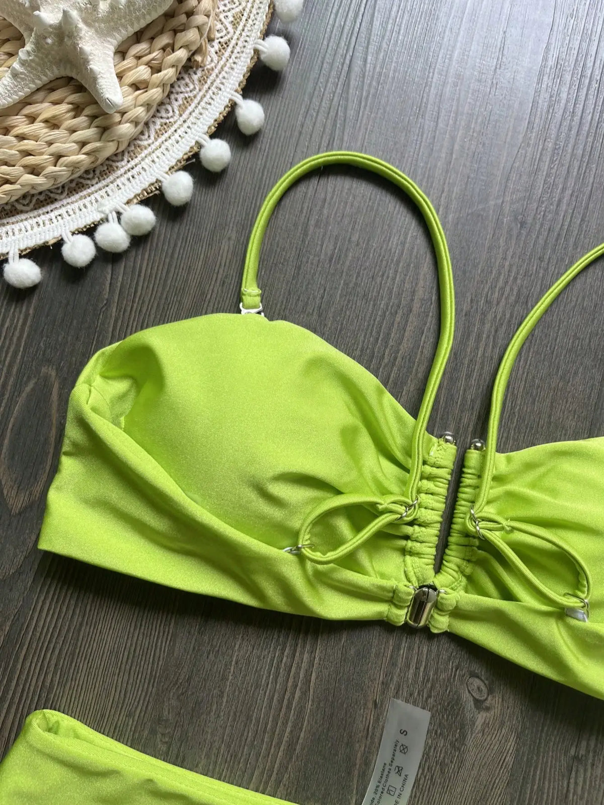 Bikini bandeau push-up pour femme 2026, maillot de bain sexy, ensemble bikini brésilien, string, maillot de bain uni, tenue de plage