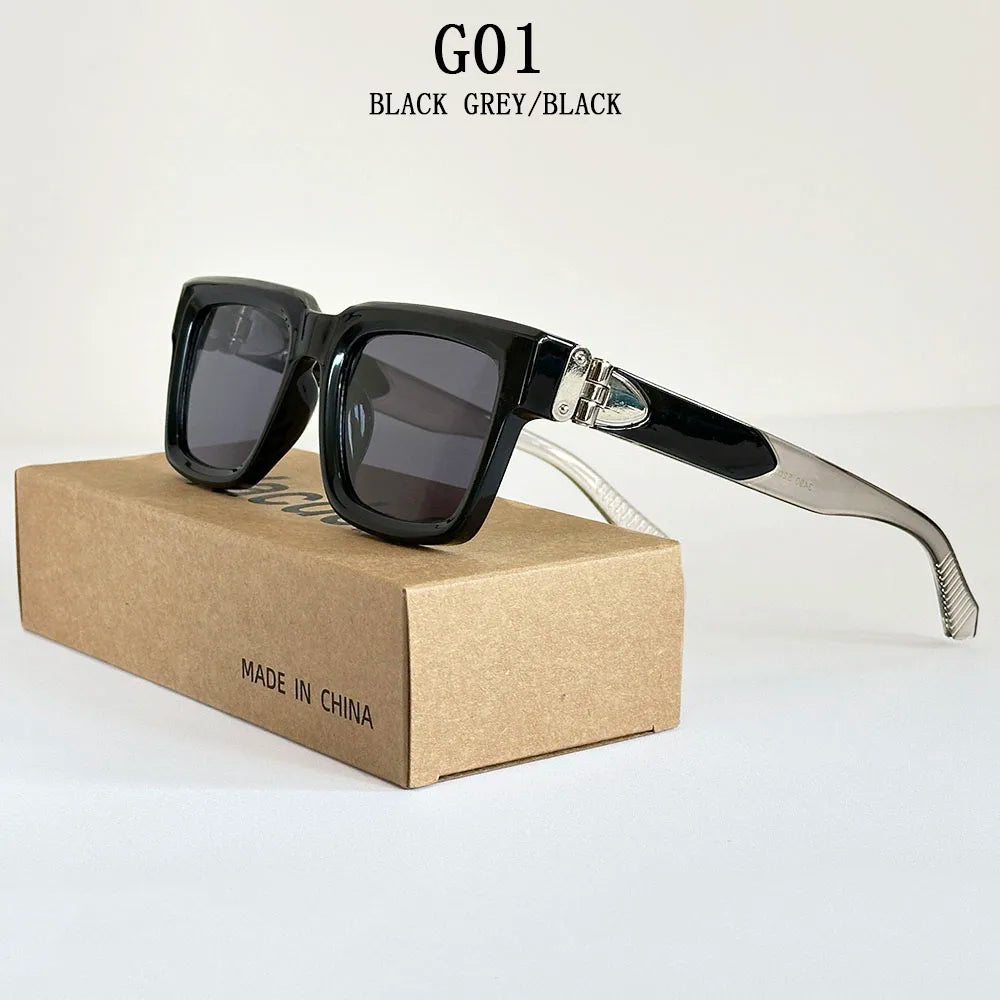 Lunettes de soleil carrées pour hommes et femmes — vintage, mode, 2025 (v2)