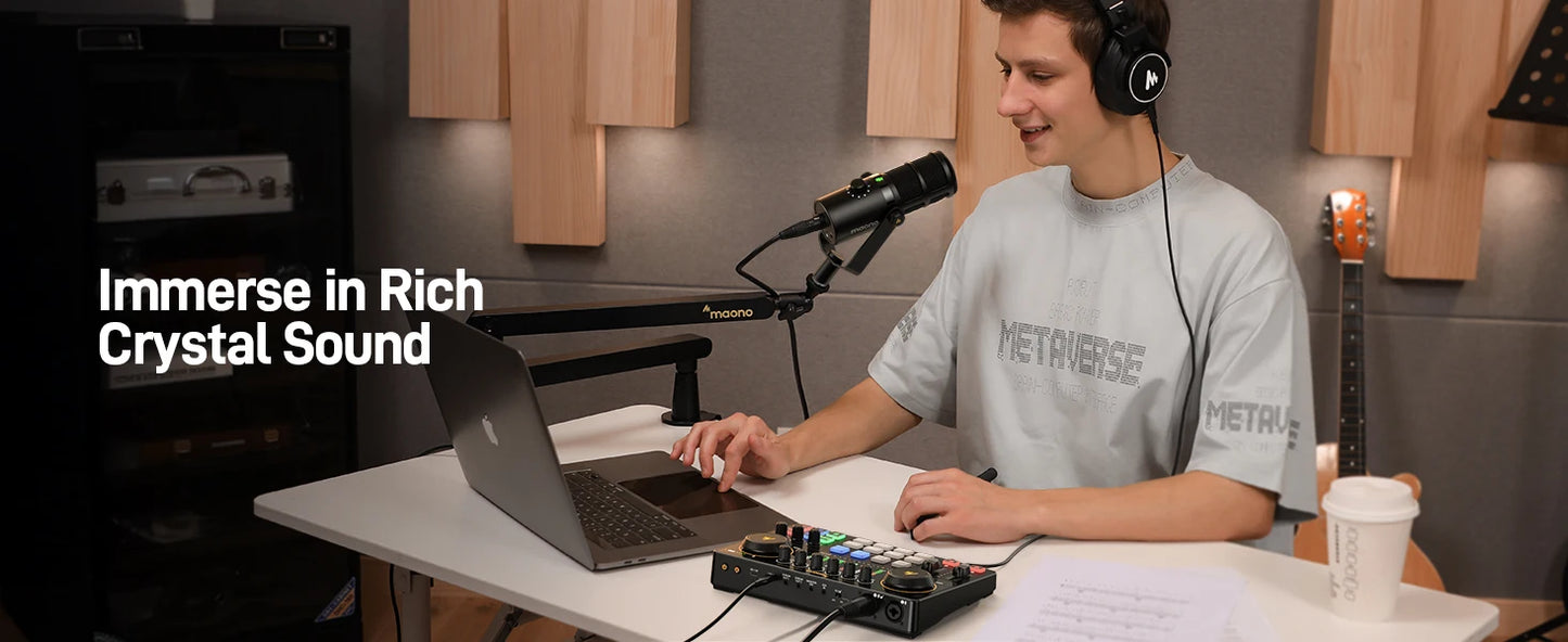 Interface Audio Double XLR — Podcast, Streaming & Gaming Professionnel
