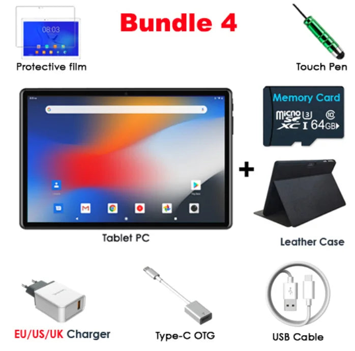 Global Pad-Perseverance 4G Tablet, Octa Core, Android 12, PC Computer, Eye Care for Tourists, Phone Call, WiFi, Bluetooth, Original, New, 2024