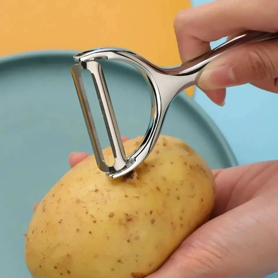 Stainless Steel Vegetable Peeler, Potato Peeler, Multifunctional Carrot Grater, Fruit Tools, Kitchen Accessories, 1 Piece