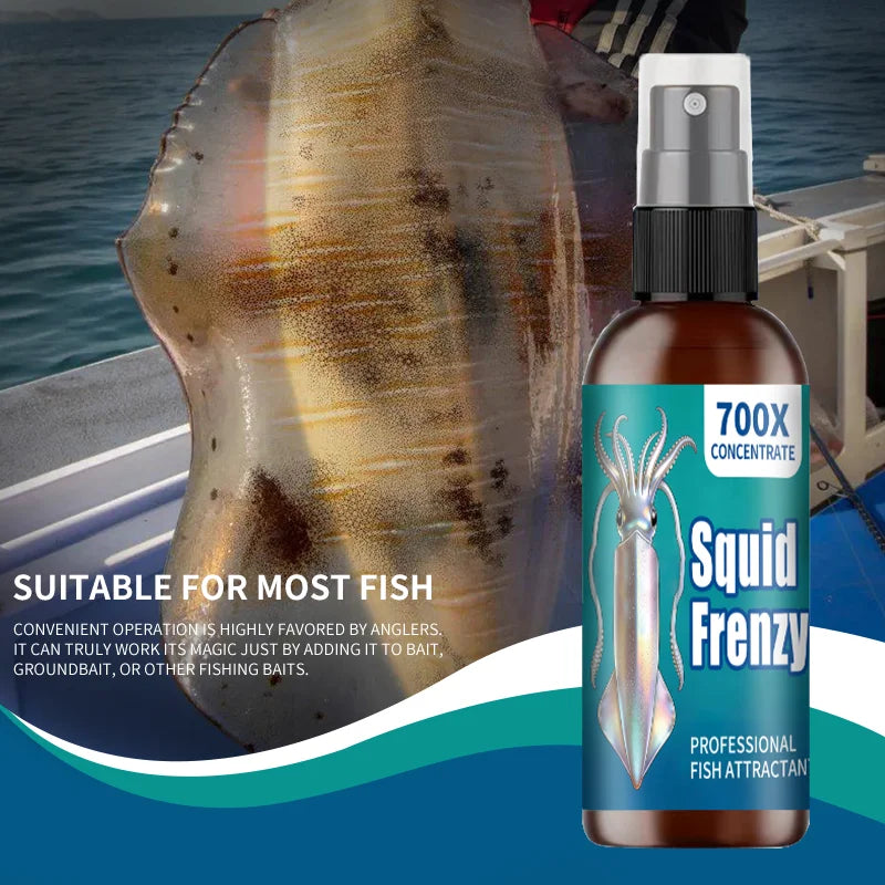 Liquide de pêche multi-effet de calmar, spécialement conçu, stimule rapidement le calmar de la faim, liquide de pêche professionnel, attractif de calmar