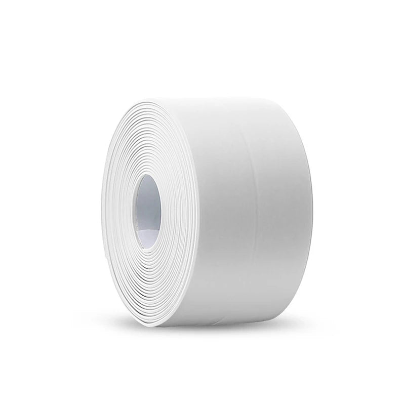 Bande de calfeutrage de bain auto-adhésive en PVC, 3.2M, résistant à l'huile, autocollant mural d'angle de bord d'évier de cuisine, bande d'étanchéité étanche pour toilettes