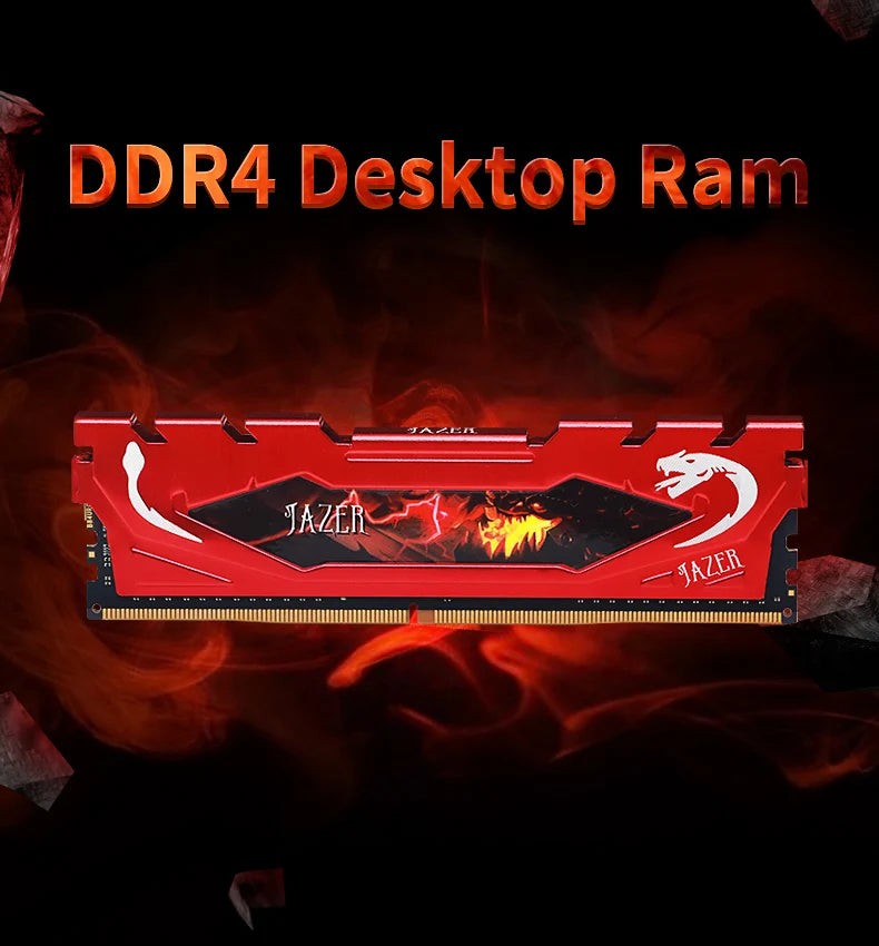 Barrette RAM DDR4 JAZER 8 Go / 16 Go 3200 MHz — Mémoire PC Bureau