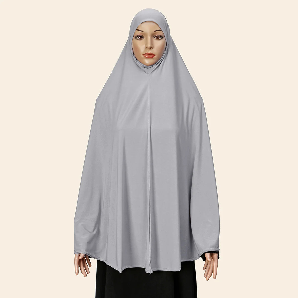 Femmes Khimar instantané Hijab modeste musulman islamique Ramadan doux léger Jersey Hijab longue écharpe Amira prière Abaya Jilbab