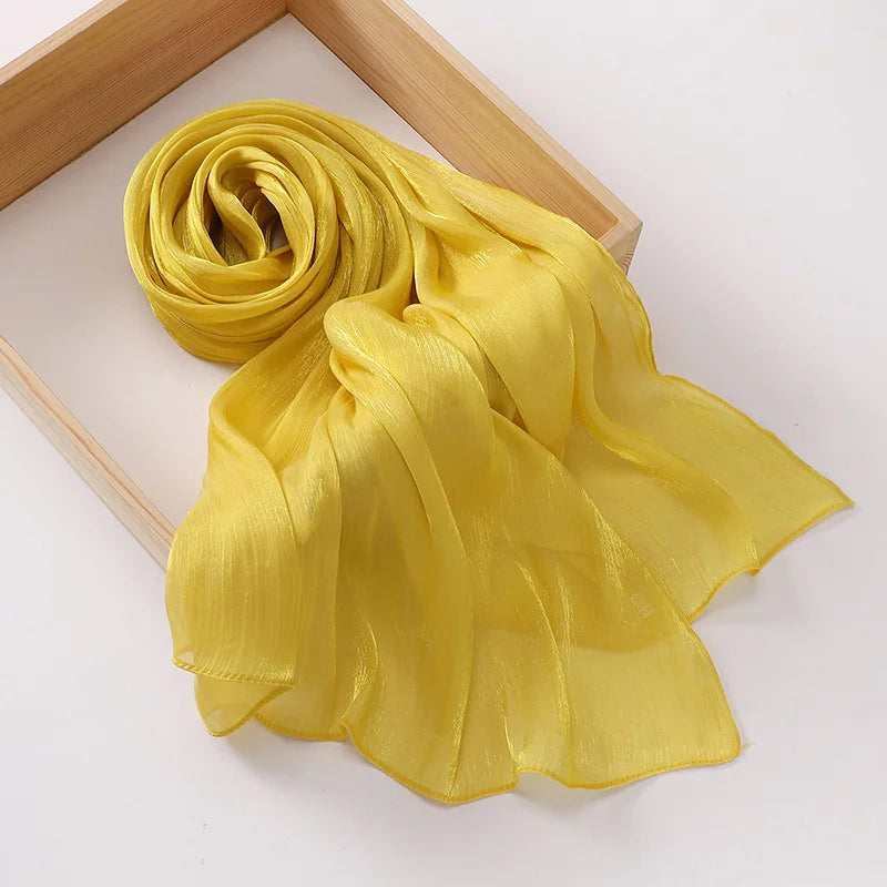 Hijabs en mousseline de soie de qualité supérieure pour femmes, voile turban doux et long, écharpes musulmanes, châles Hijab, couvre-chef Islam, accessoires Ramadan