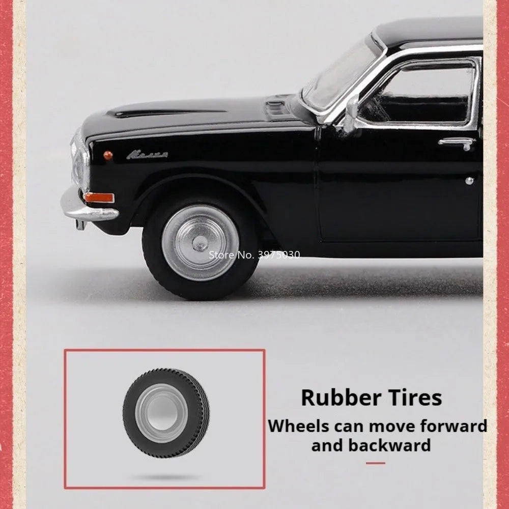 Modèle de voiture miniature 1:64 — roues avec amortisseurs, simulation, jouet éducatif pour enfants