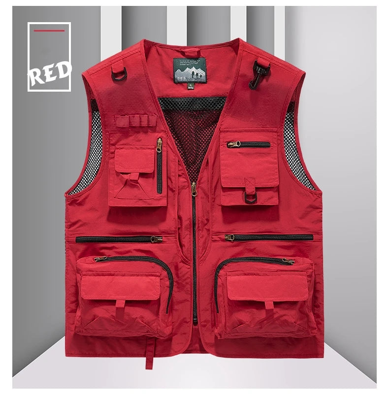 FGKKS – gilet multi-poches pour hommes, nouveau gilet de pêche respirant pour l'extérieur, design de qualité, veste de loisirs de haute technologie pour hommes