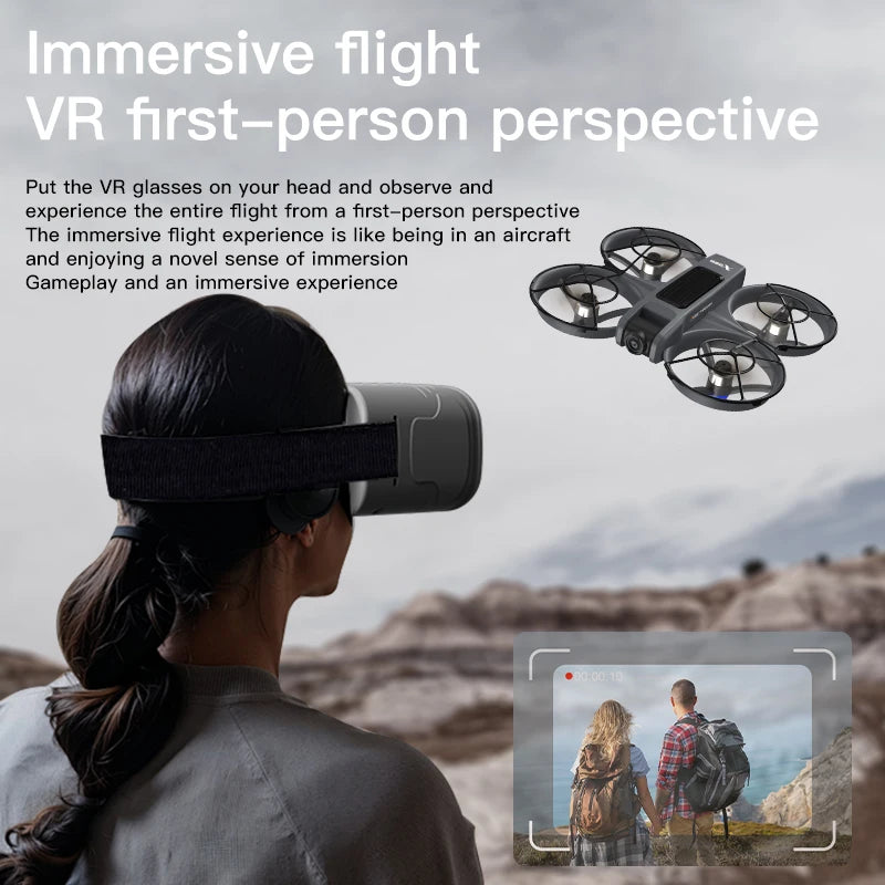 Mini drone professionnel 4K — hélicoptère RC, avion avec écran, quadricoptère, jouet cadeau enfants