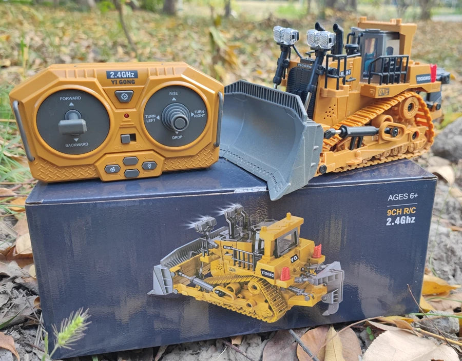 Pelle télécommandée 4WD, camion à benne basculante en alliage 4x4, Bulldozer, modèle Radio, voiture RC, véhicule de Construction, jouet, cadeaux pour enfants