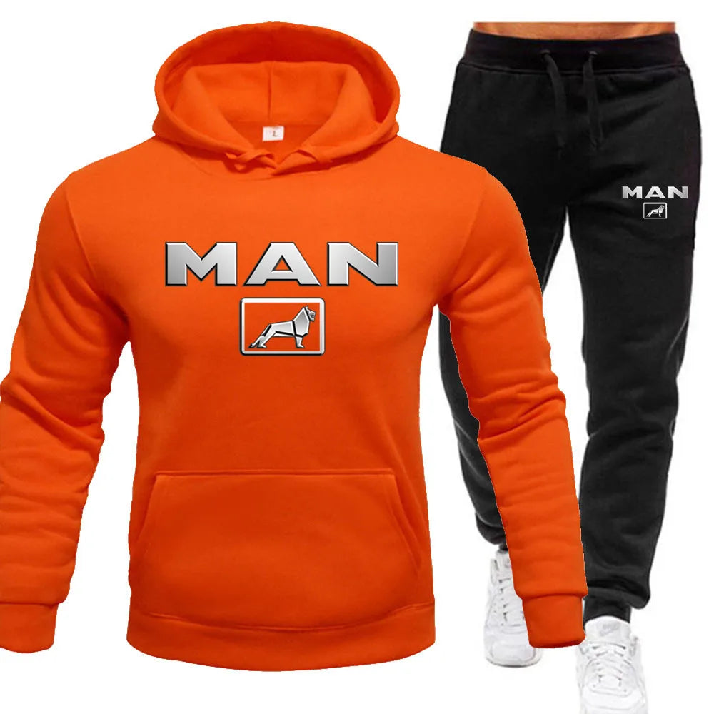 Men's hoodie and jogging pants, tracksuit, antibody, contractors, sportswear, Faremps, calf tint, 2024, 2-piece