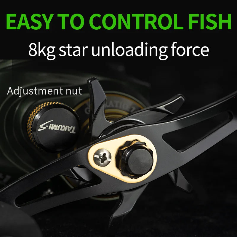 LINNHUE Baitcasting moulinet de pêche Micro poisson WK1000 moulinet traînée maximale 8kg rapport de vitesse 7.2:1 moulinet de pêche marchandises accessoire