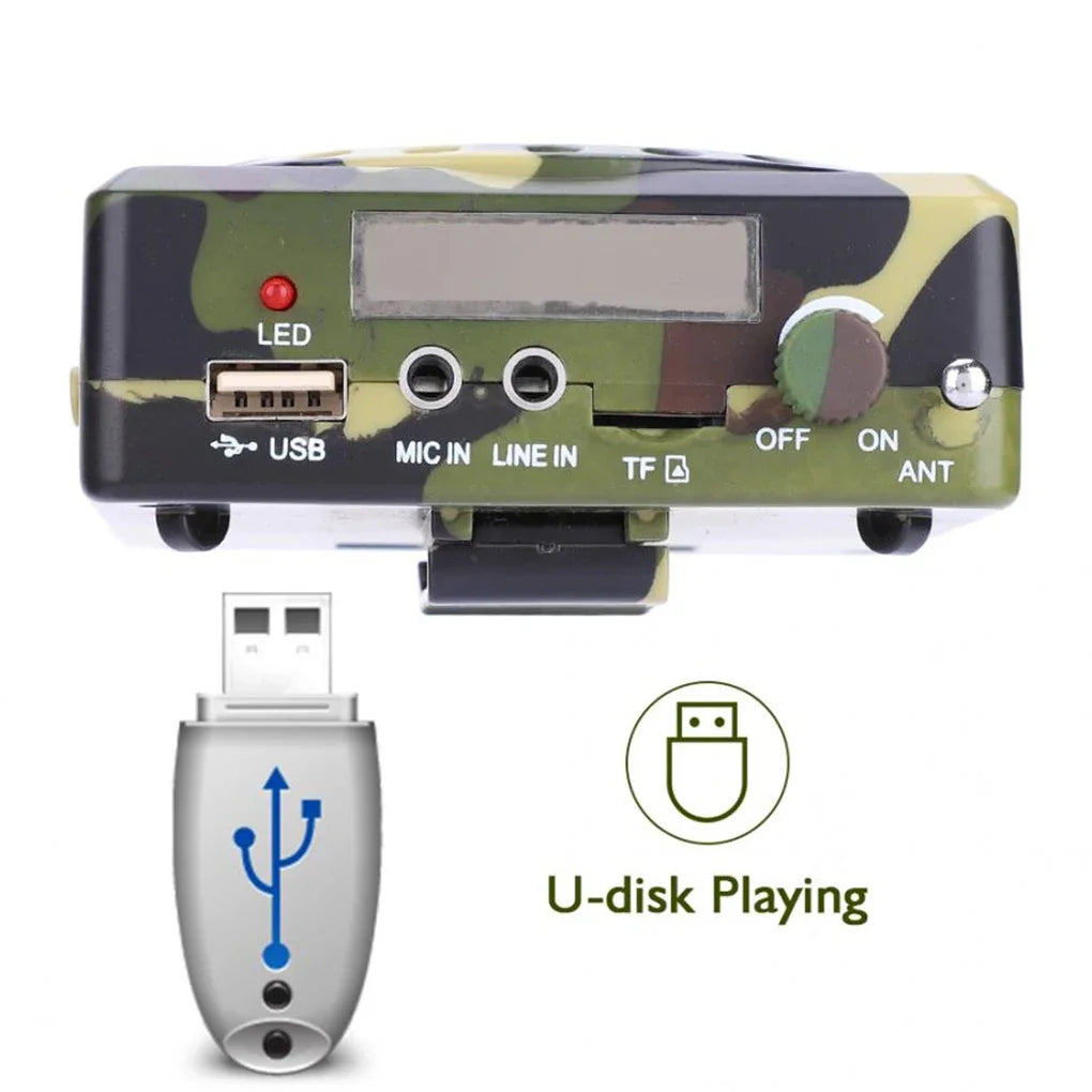 Amplificateur de télécommande professionnel de haute qualité, petit amplificateur de son, appel d'appât, haut-parleur, outil de chasse, amplificateur de son, prise ue