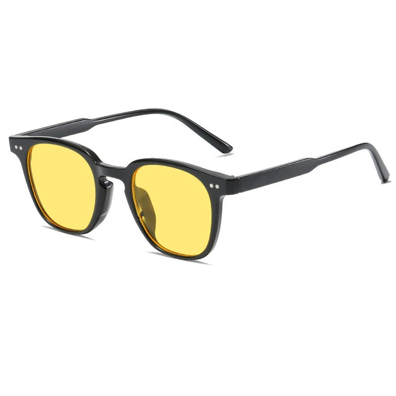 New Vintage Square Sunglasses for Women and Men, Luxury Brand, Small Round Sunglasses, Small Sunglasses for Women and Men