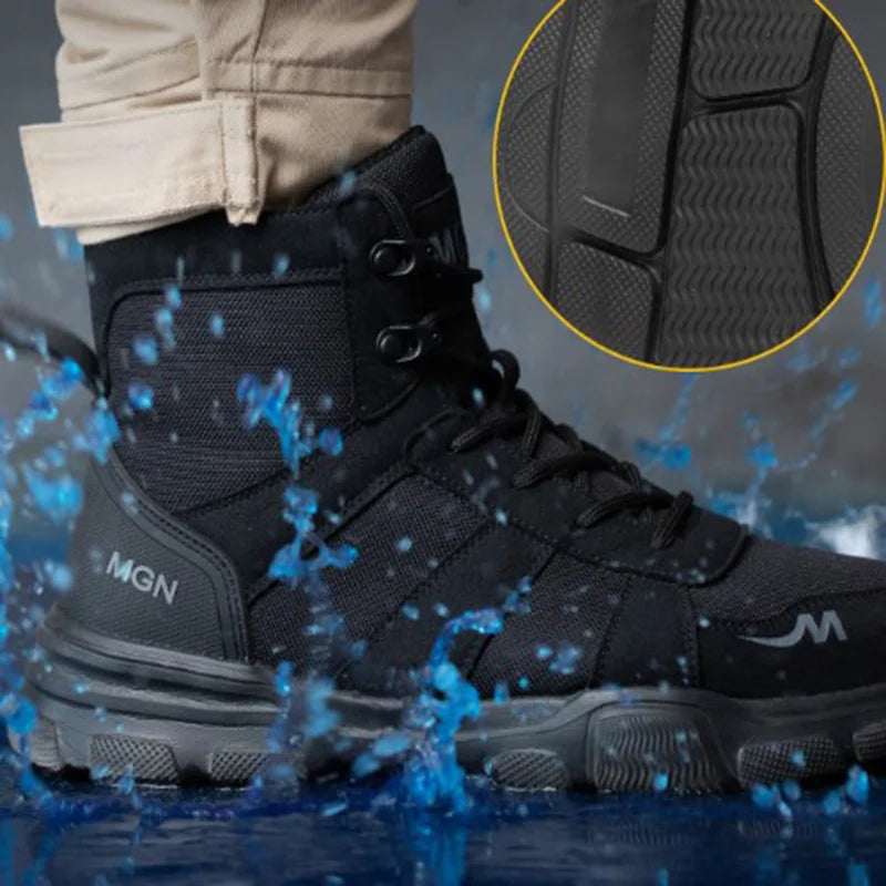Work Boots Indestructible Safety Shoes Men Steel Toe Shoes Puncture Proof Sneakers Women Non-slip Work Shoes Tactical Boots For Men
