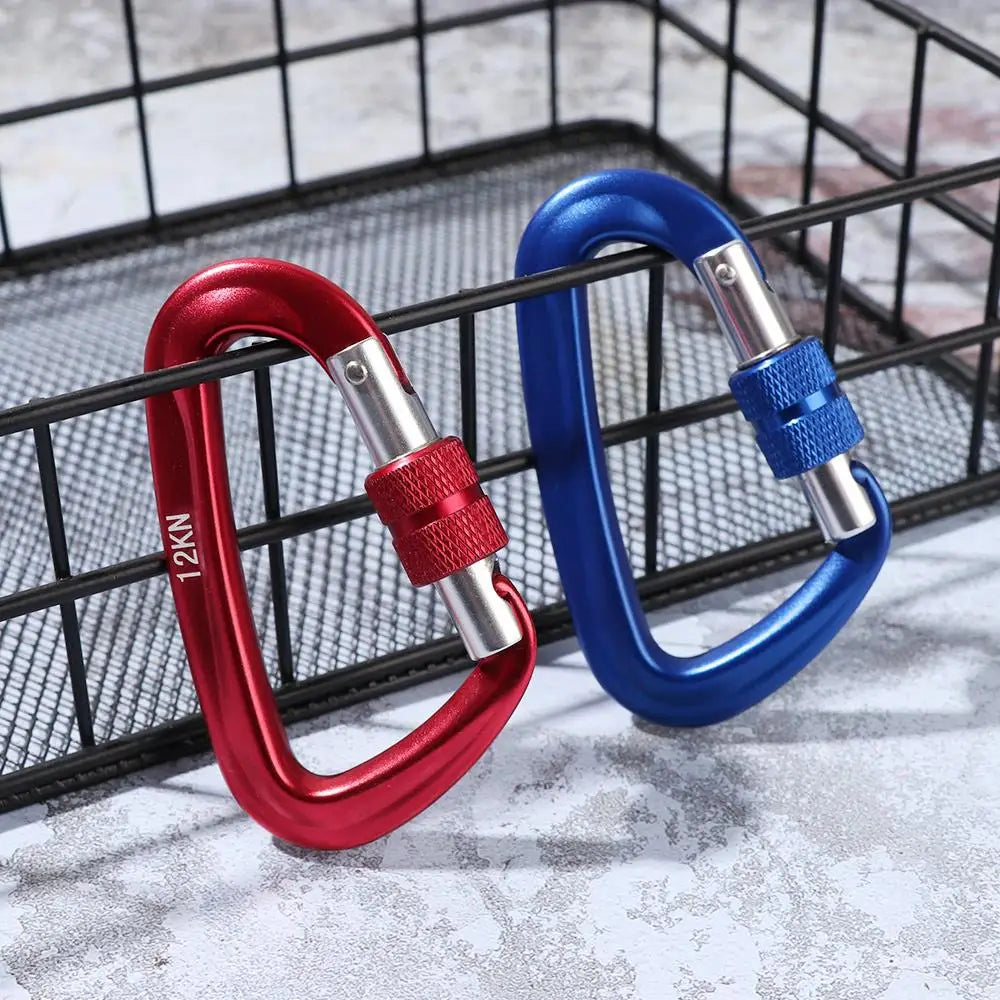 Accessoires de verrouillage principal de sécurité en aluminium de qualité, équipement de protection d'alpinisme, mousqueton professionnel, crochets pour clés d'escalade