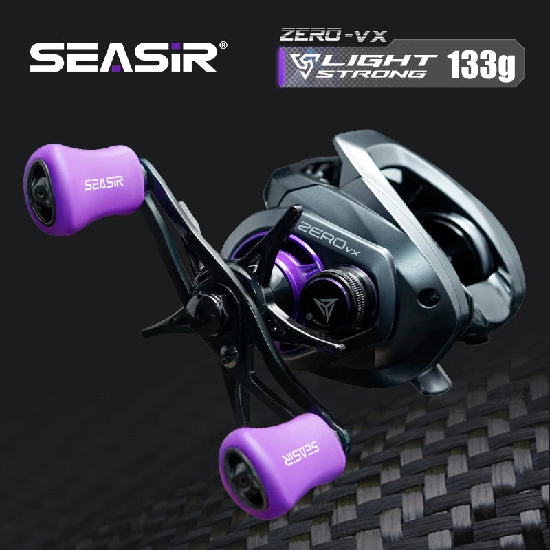 Seasir ZERO-VX 133g BFS Baitcasting moulinet de pêche ultraléger 7.6:1 rapport de vitesse 6 + 1BB traînée maximale 4kg bobine de pêche en eau salée douce