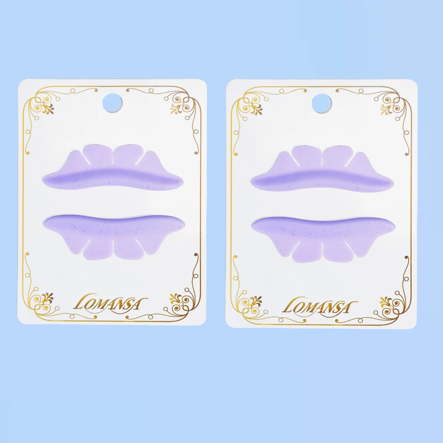 Lomansa 1 Pair Silicone Glitter Butterfly Eyelash Lift Pads Eyelash Perm Rod Shield Eyelash Lifting 3D Eyelash Curler Accessories Tool