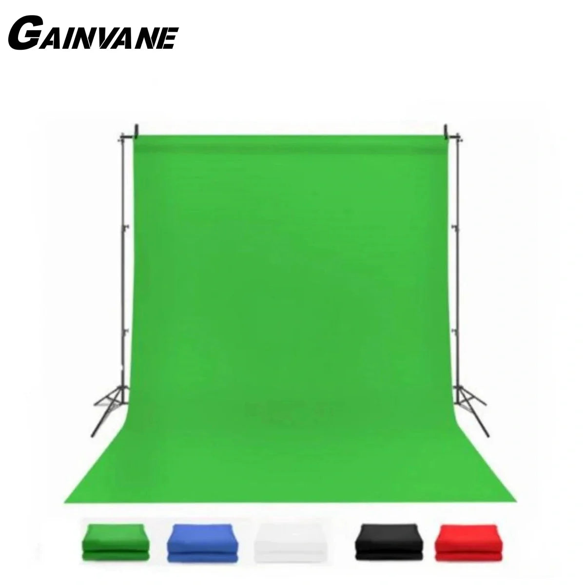 GAINVANE — Toile de Fond Studio Photo Mousseline Multicolore & Écran Vert