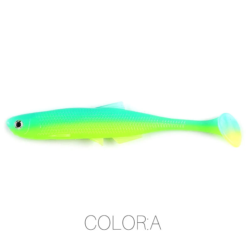 Supercontinent ShadTeez T-Tail 5 cm/7.5 cm/12 cm Pike Zander Predator Fishing 3D Eyes Soft Lure Fishing Lures