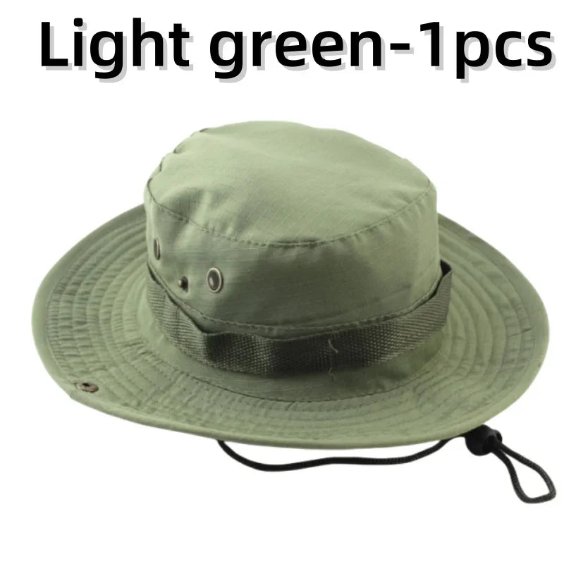 Chapeau de soleil pour hommes et femmes, casquette de Camouflage, pour Sports de plein air, seau, pêche, randonnée, chasse, 60CM