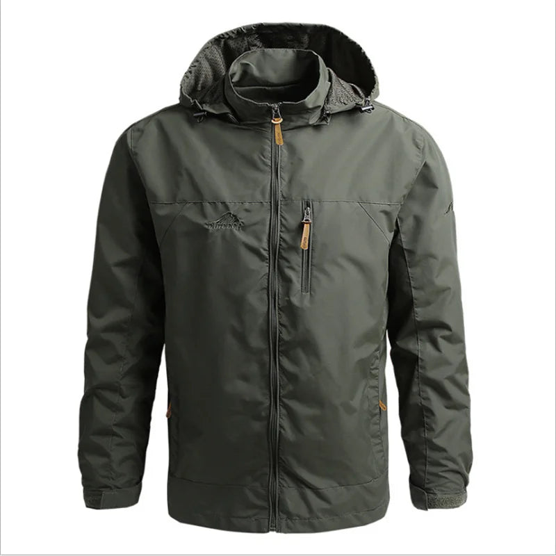 Vestes coupe-vent imperméables pour hommes et femmes, veste tactique décontractée pour randonnée, multi-poches, à capuche, pour la pêche