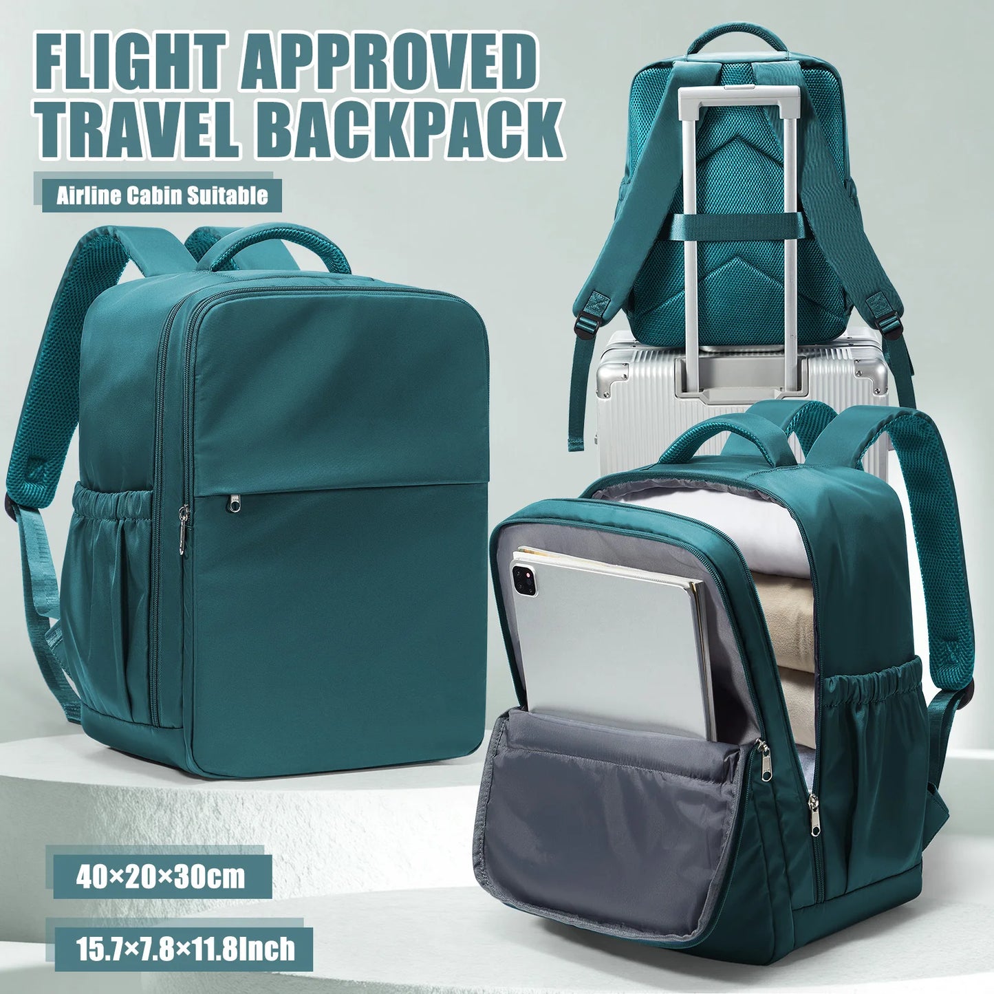 Sac à Dos Voyage Cabine 40x30x20 — Résistant À l’Eau Grande Capacité Ordinateur