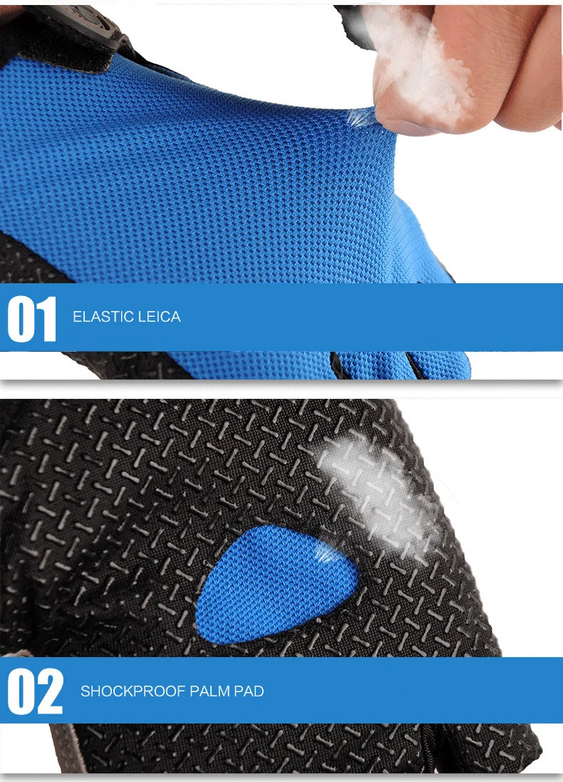 Gants de vélo sans doigts respirants antidérapants pour femmes et hommes, pour la pêche, le cyclisme, l'été, professionnels pour la salle de sport et le fitness