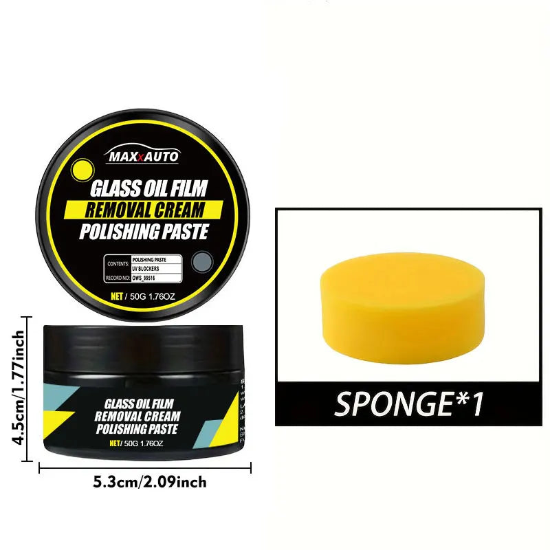 Car Glass Coating Kit, Windshield Oil Film Removal Paste, Water Repellent, Anti-Rain Hydrophobic Cleaning Kits
